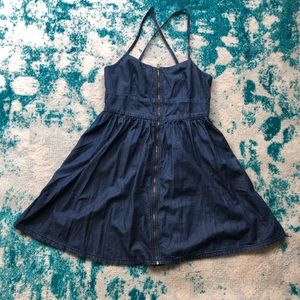 London Jean Empire Waist Blue Jean dress size 6